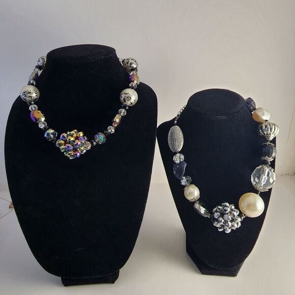 Set of 2 Statement necklace - Picture 1 of 5